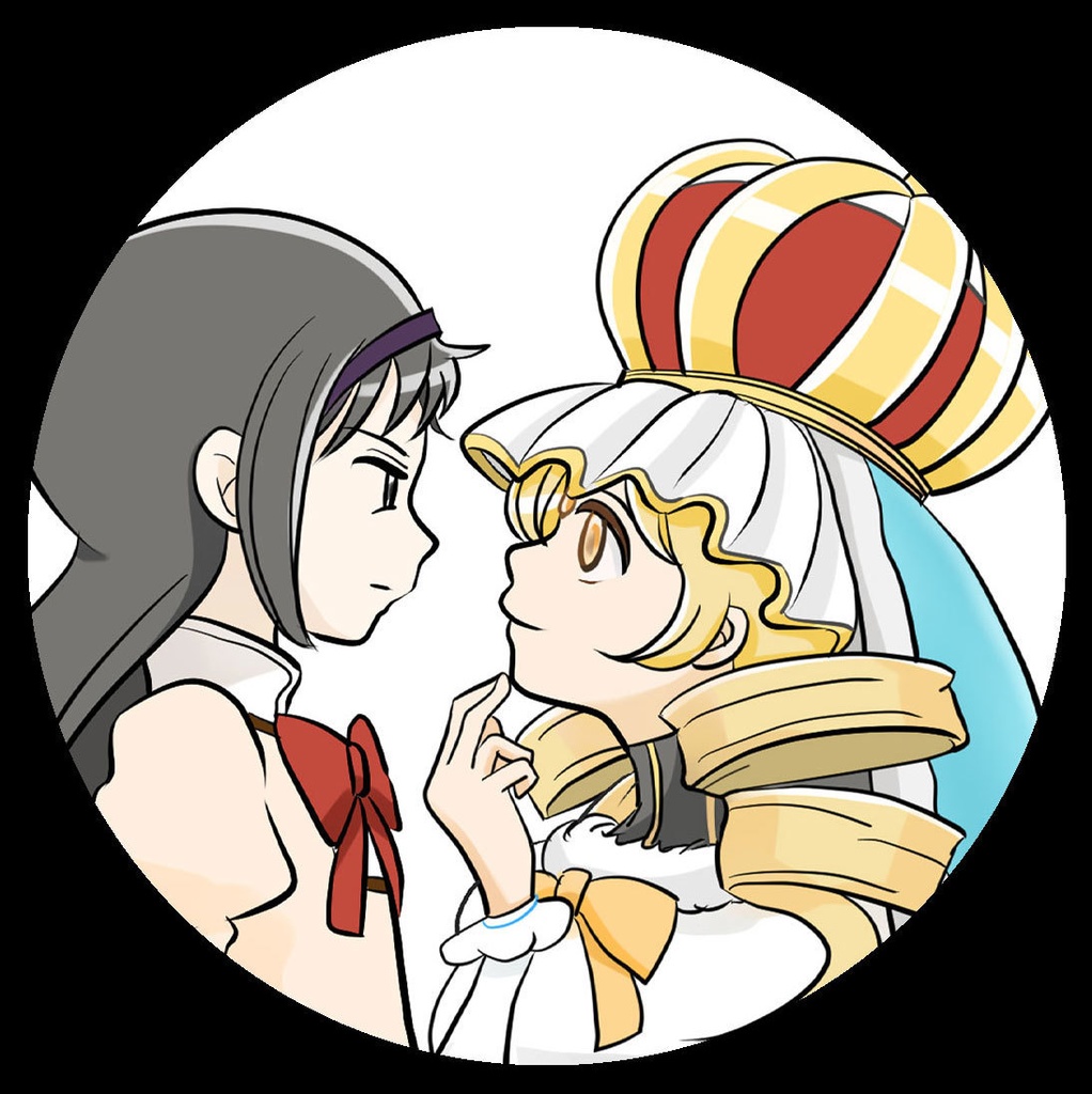 缶バッジ（悪魔ほむらVSホーリーマミ）