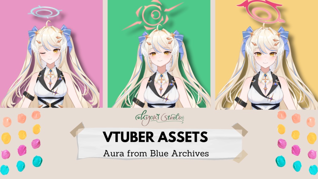 [Vtuber Assets] Aura from Blue Archives