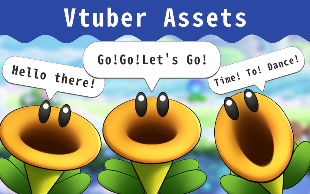 [Vtuber Assets] The Talking Flower from Mario