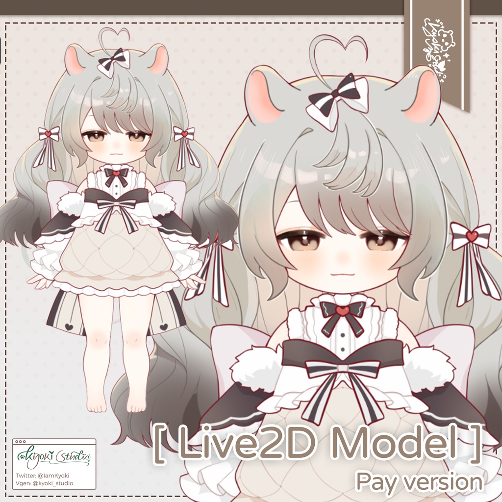  [Live2D model] Hamster Loli