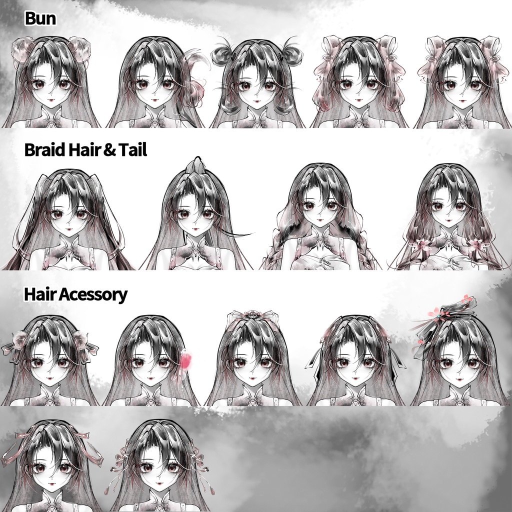 カスタマイズ可能なインク風Vtuberモデル/Customizable Ink Vtuber Model
