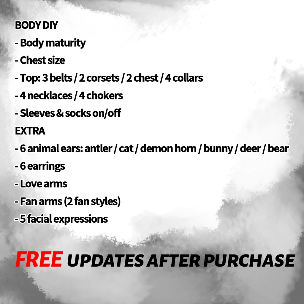 カスタマイズ可能なインク風Vtuberモデル/Customizable Ink Vtuber Model