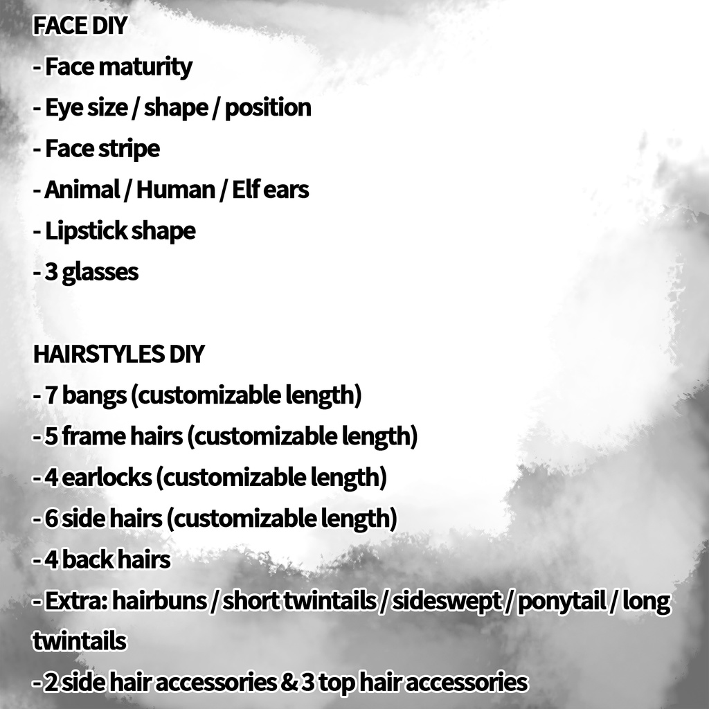 カスタマイズ可能なインク風Vtuberモデル/Customizable Ink Vtuber Model