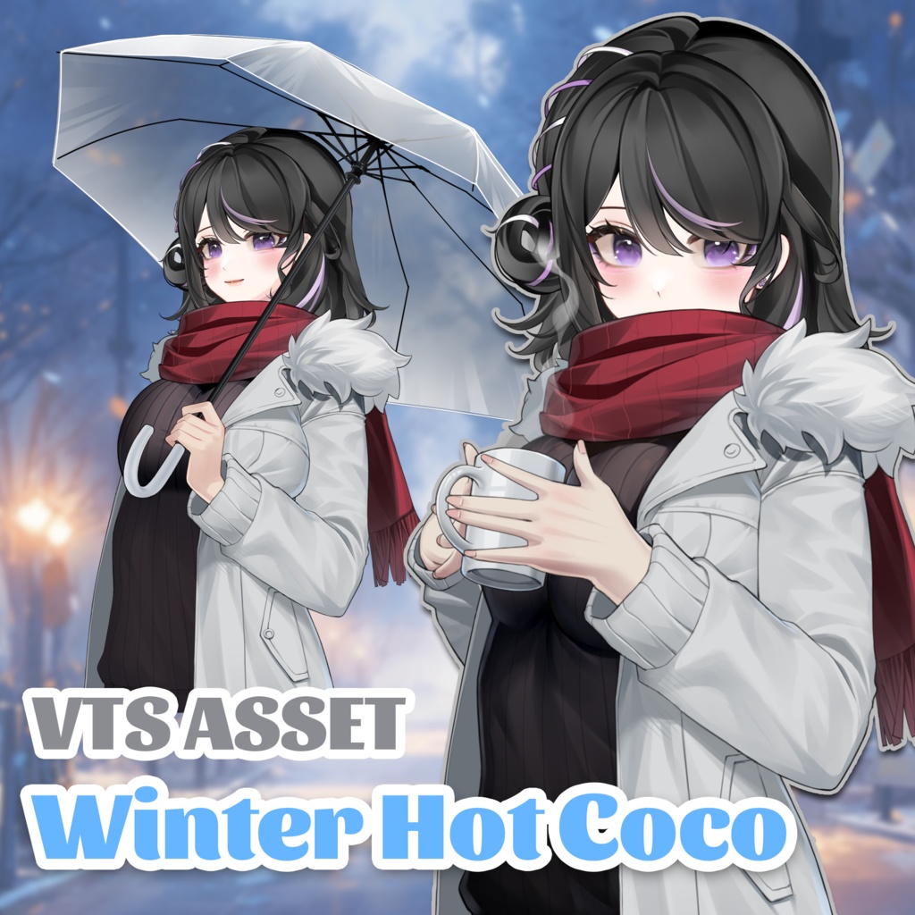 [Vtuber素材] 冬のホットココア / [Vtuber Assets] Winter Hot Coco
