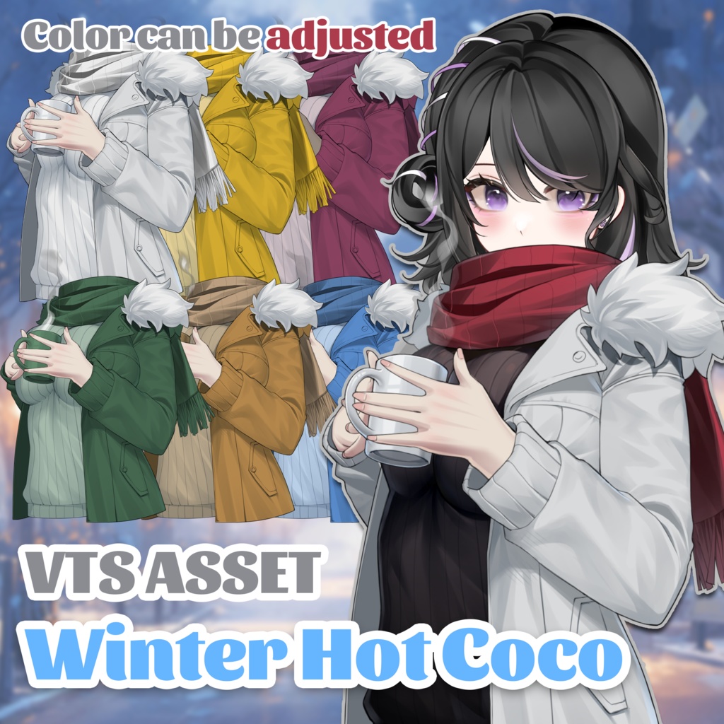 [Vtuber素材] 冬のホットココア / [Vtuber Assets] Winter Hot Coco
