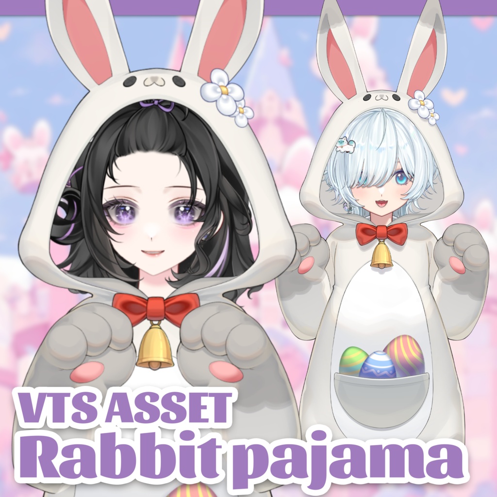 [Vtuber Free Assets] Rabbit pajamas