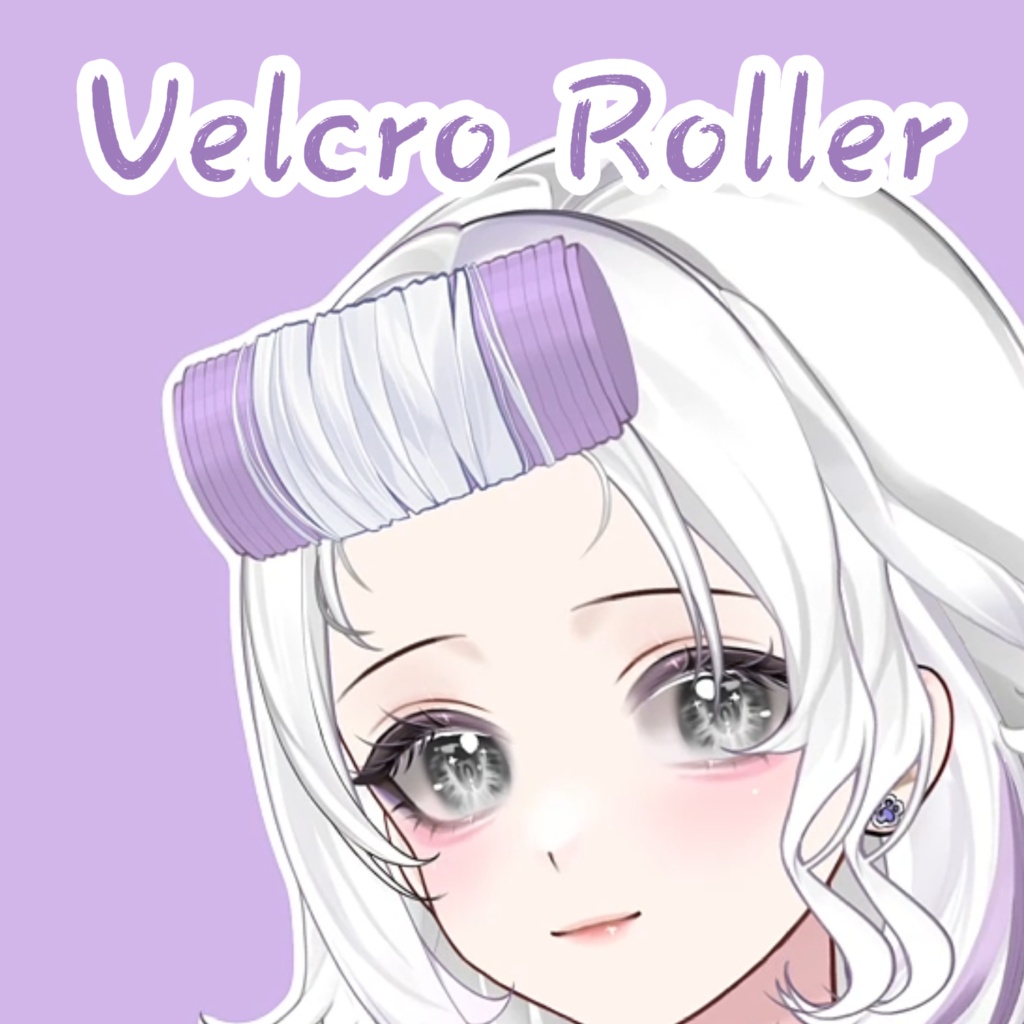 [Vtuber素材] 前髪カーラー / [Vtuber Asset] Velcro Roller