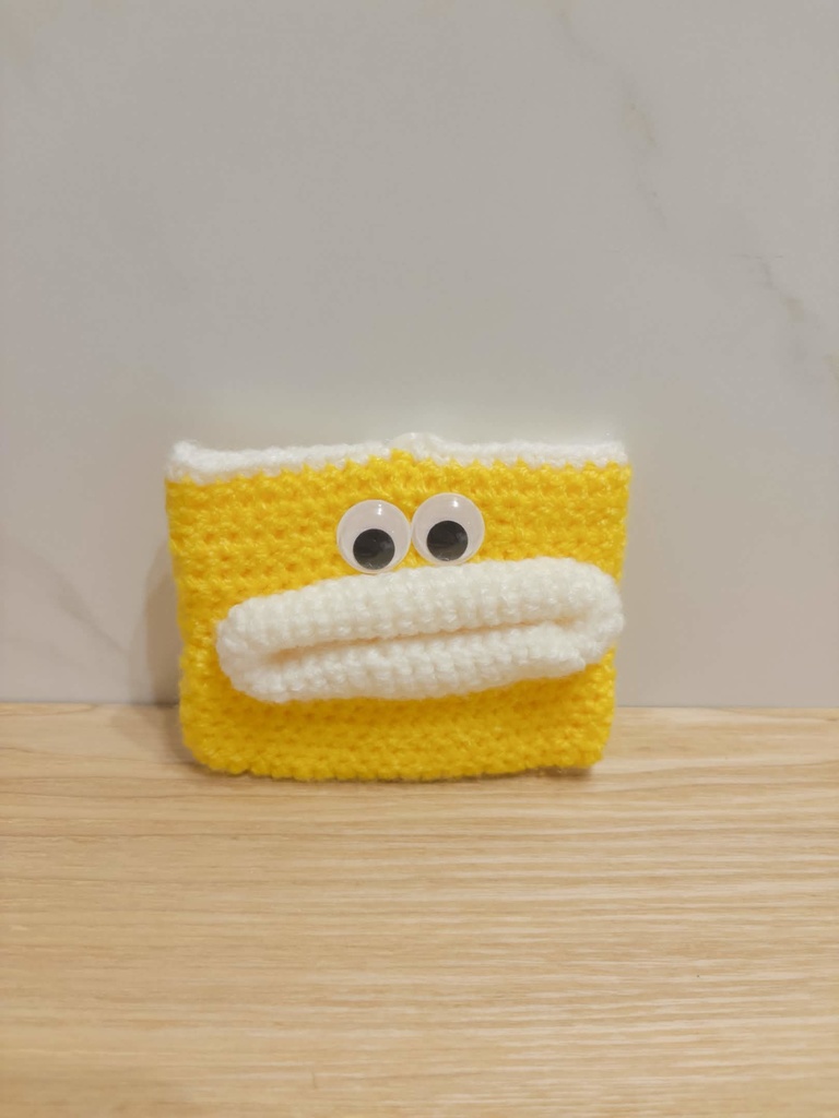 お口ポケットティッシュ入れ（黄色）