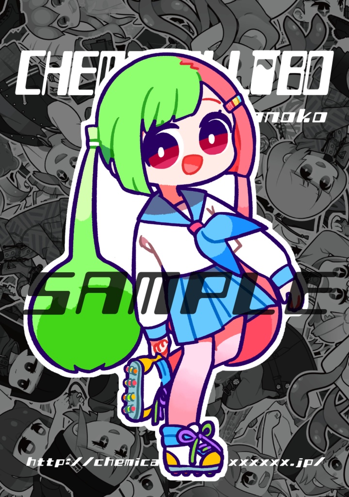 駄菓子ちゃんステッカー