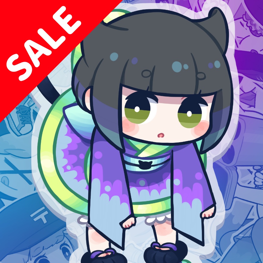 【在庫処分セール】ウチュウネコアクリルキーホルダー