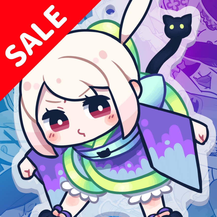 【在庫処分セール】ウチュウウサギアクリルキーホルダー