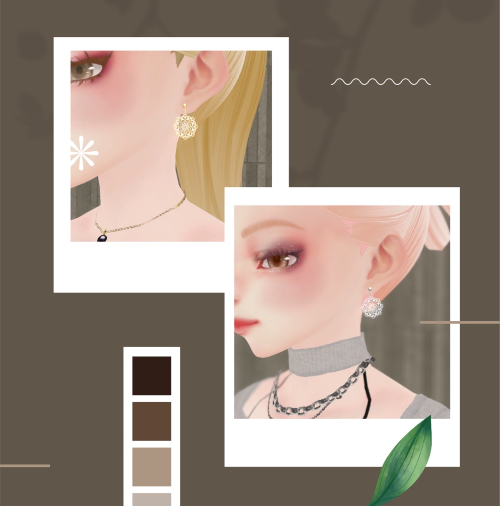azwizロゴ ピアス _ azwiz Signature Earrings