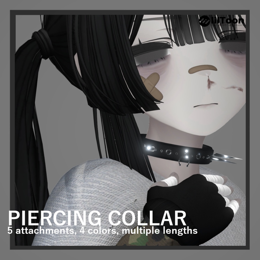 Customizable Piercing Collar / 鼻中隔ピアスカラー