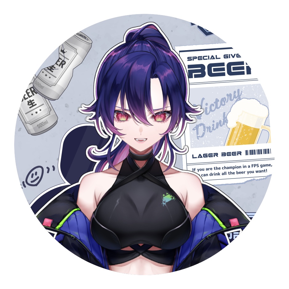 【受注生産品】デビュー記念 表情差分ランダム缶バッジ RΔON（ラオン）