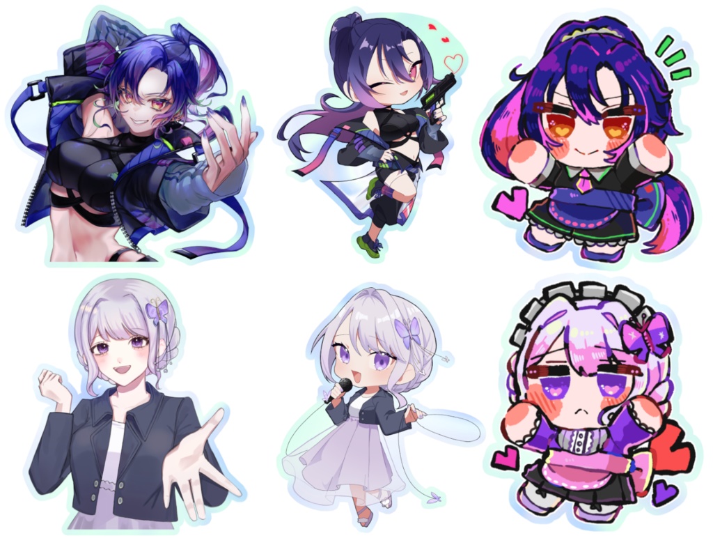 【@ALive】特製ホログラムステッカー νiola/RΔON〈ランダム1種類〉