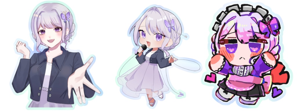 【@ALive】特製ホログラムステッカー 〈νiolaコンプリートセット〉