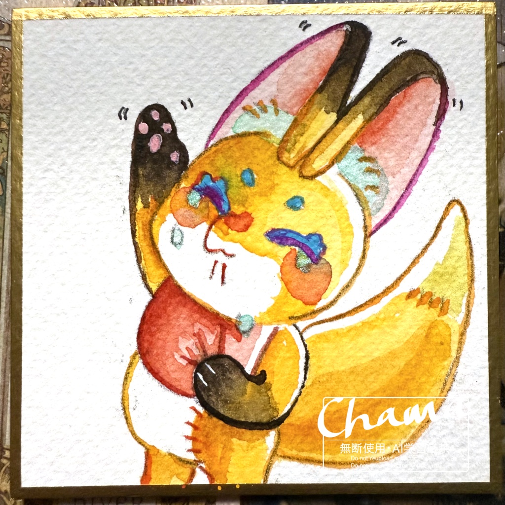 ミニ色紙原画ガチャ