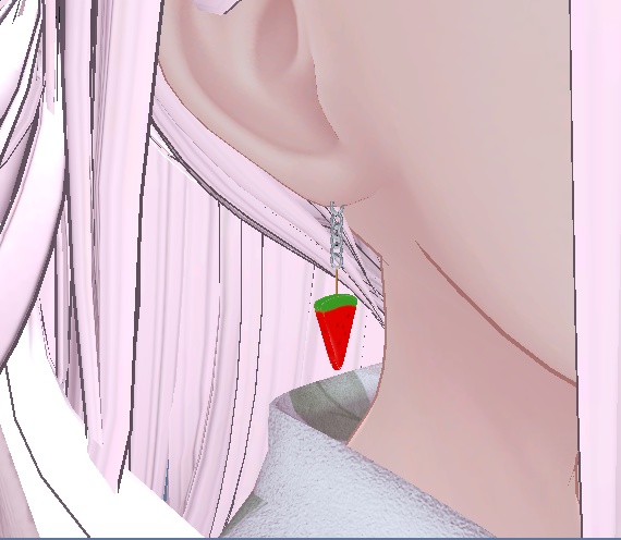 【無料】すいか棒のピアス