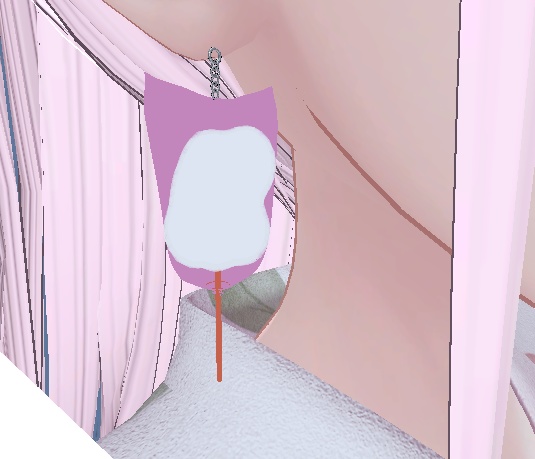【無料】綿あめのピアス