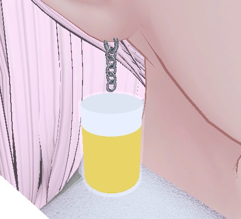 【無料】泡が動くビールのピアス