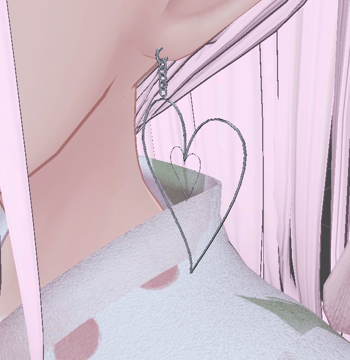 【無料】ハートのピアス
