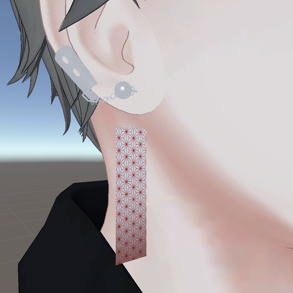 シンプルなシルバーピアス