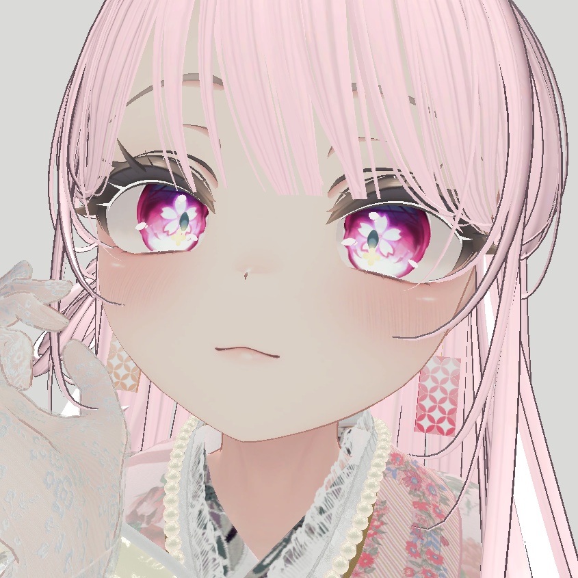 【新年】七宝模様のピアス