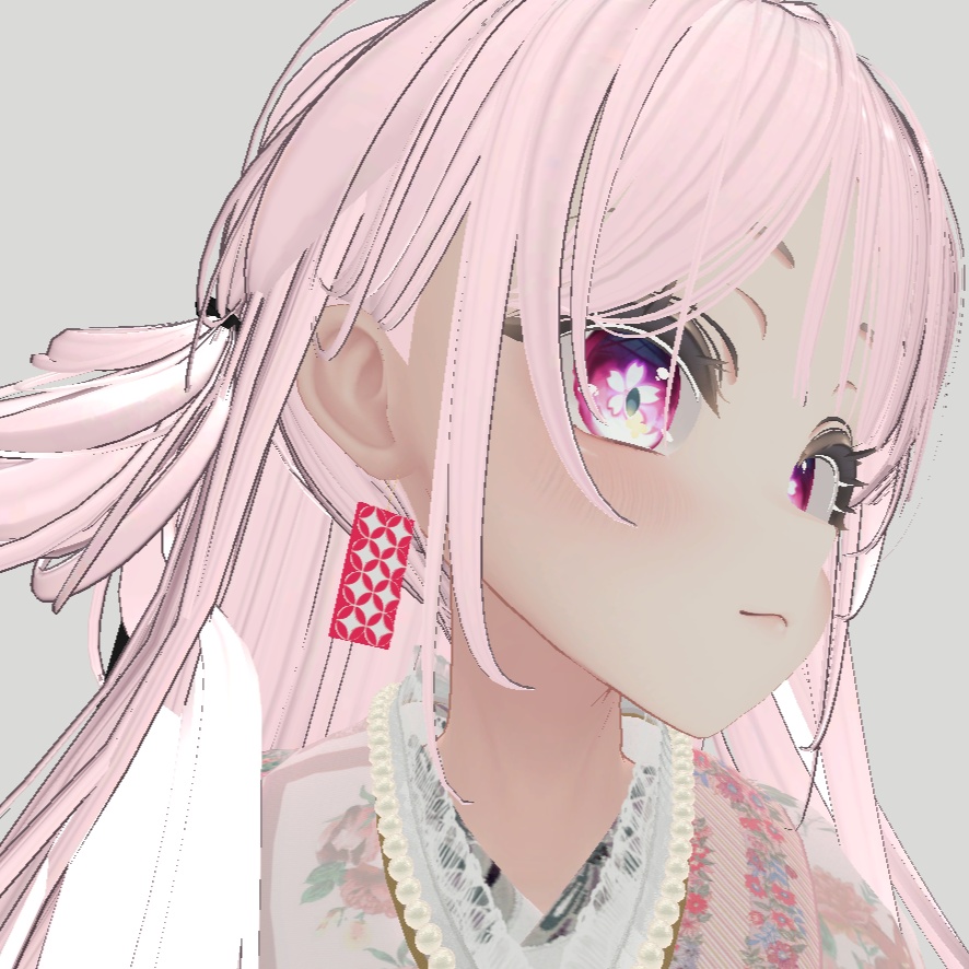 【新年】七宝模様のピアス