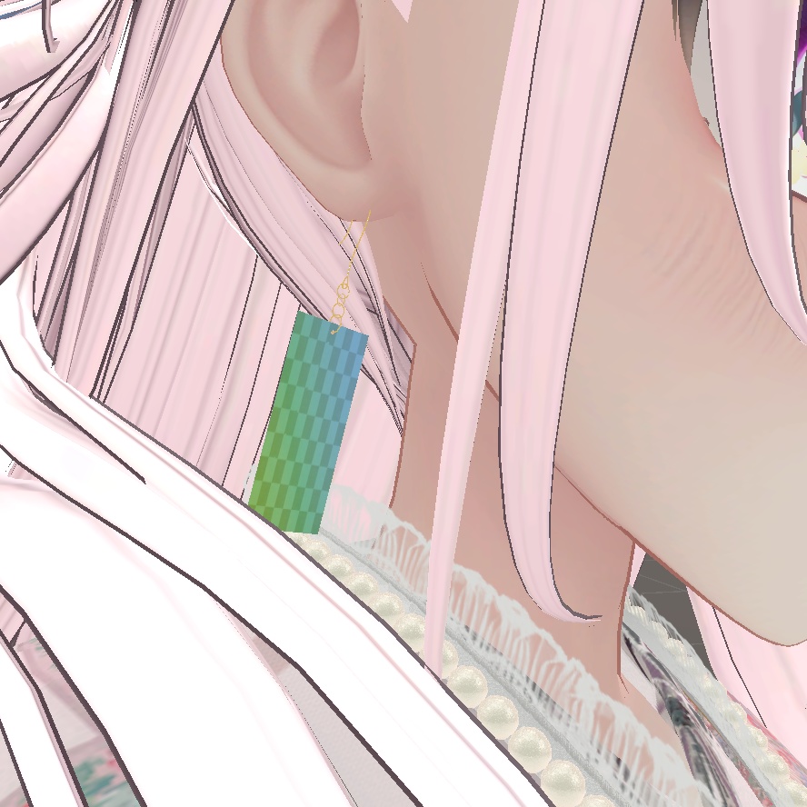 【無料】市松模様のピアス【和風】