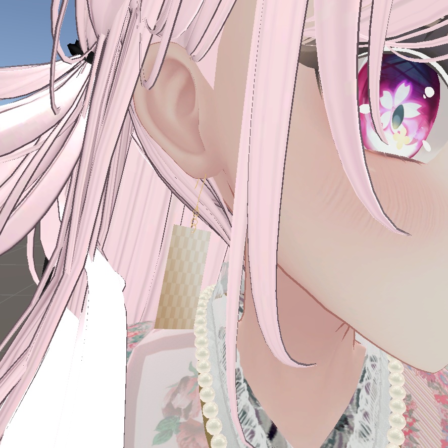 【無料】市松模様のピアス【和風】