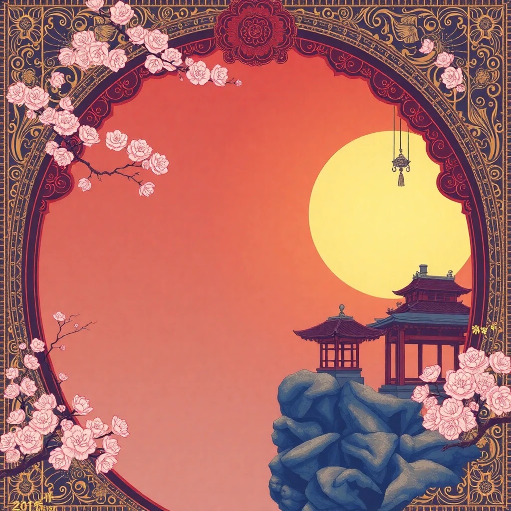 VTuber向けの日本の寺院イラスト8点セット