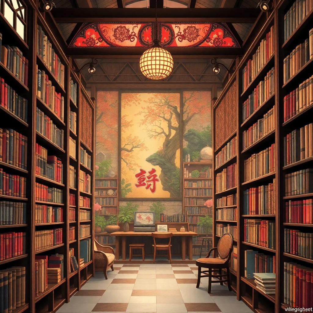 VTuber向けの図書館イラスト20点ランダムセット