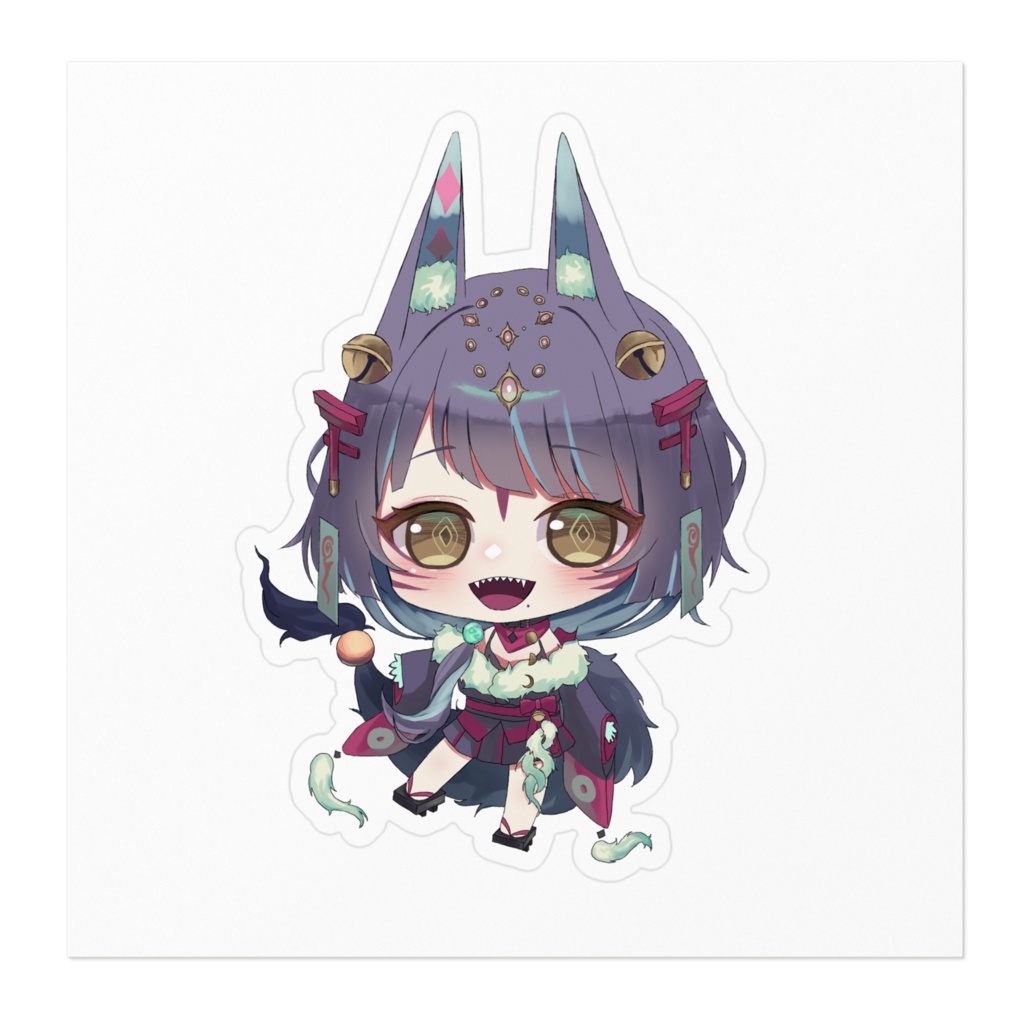 狐夜行SDステッカー