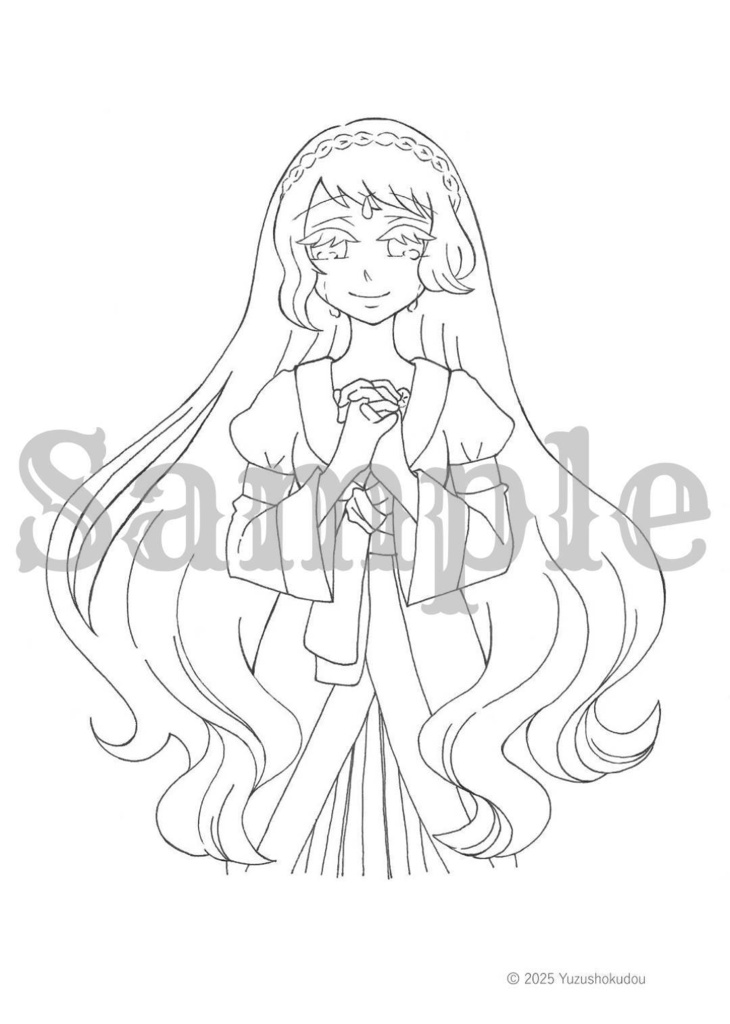 PDF版塗り絵 柚子食堂のぬりえ~アンと植物~