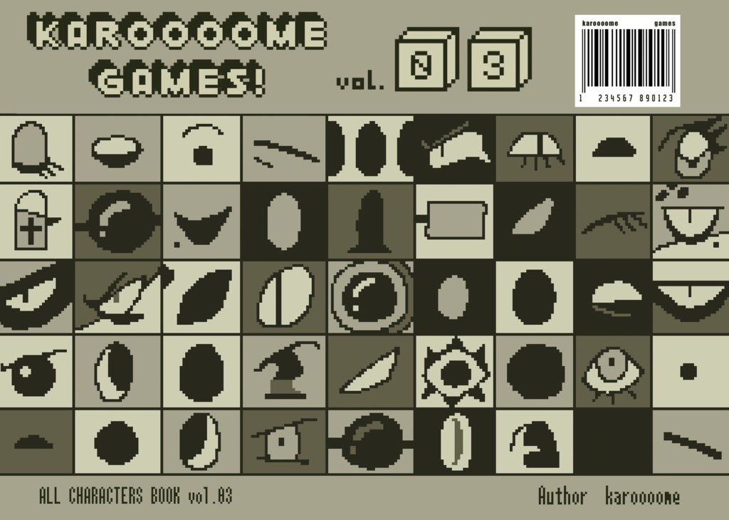 【DL版】karoooome games all characters book vol.03