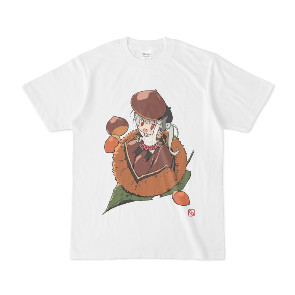 さいこさんTシャツ『栗拾い』