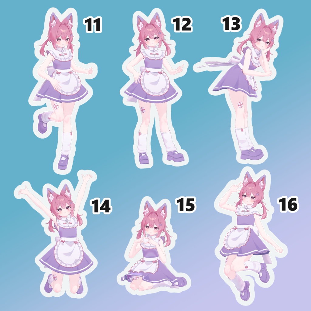 【無料/free】 Cosmic Pose Set 01 【22種】