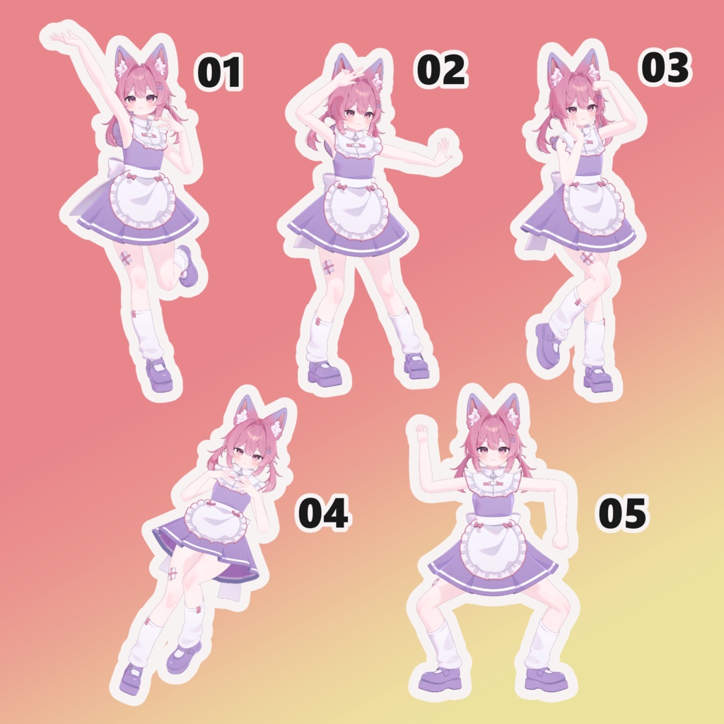 【無料/free】 Cosmic Pose Set 01 【22種】