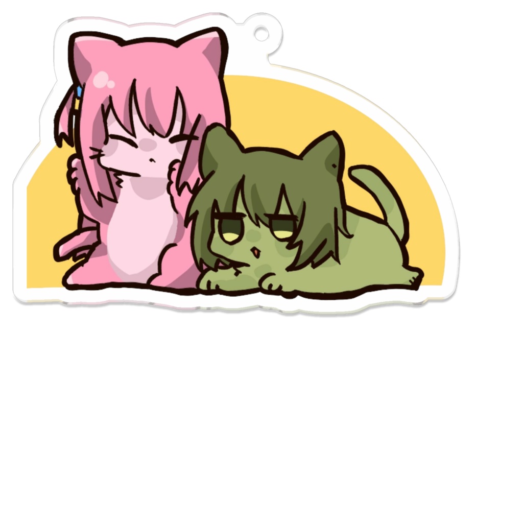 ケモささぼアクキー