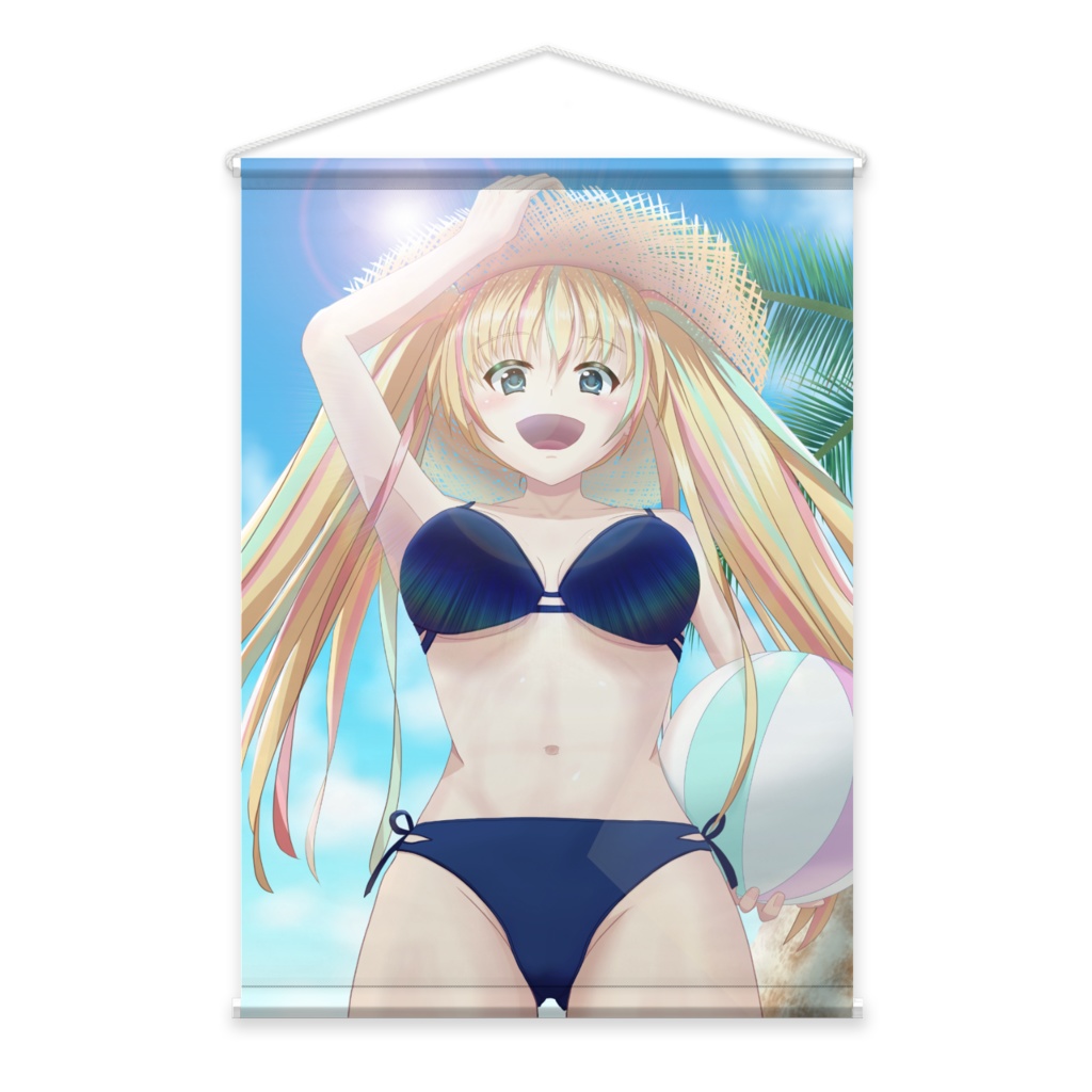 う!み!(2024年シューマツCOTEN展示作品)タペストリー