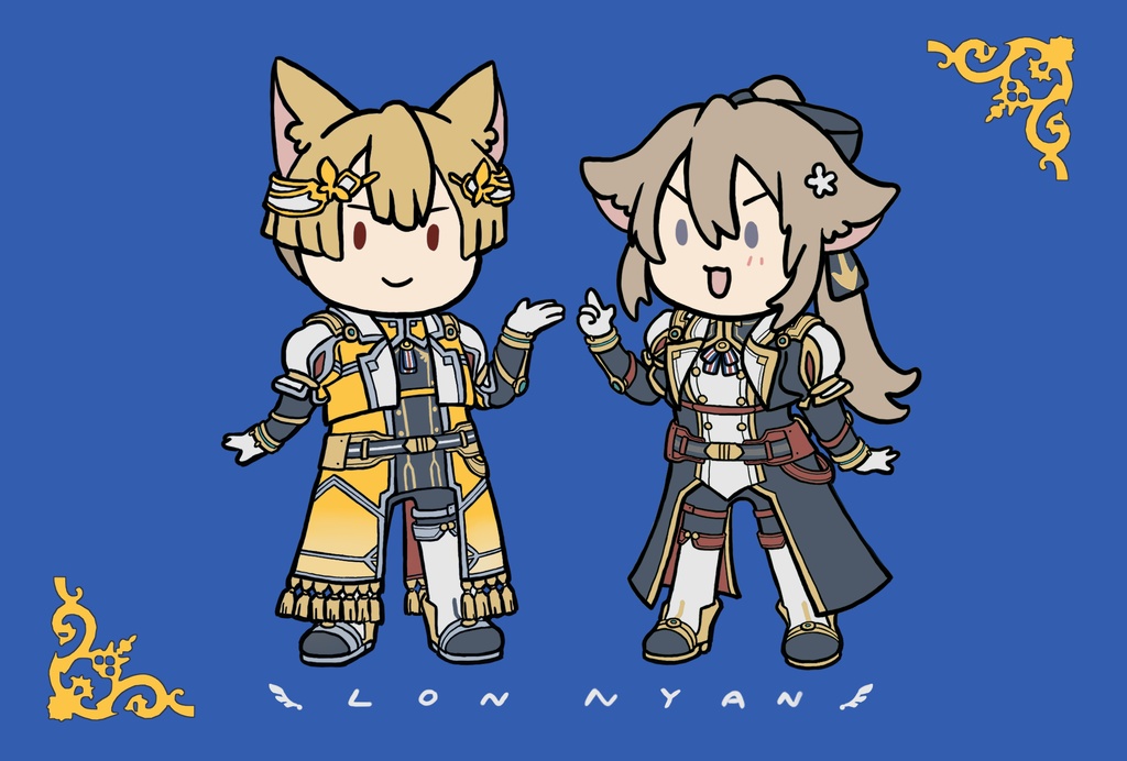 にゃんスタンド缶バッジ(ポストカード付)