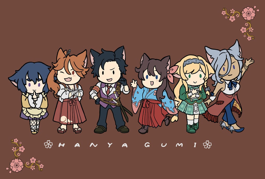 にゃんスタンド缶バッジ(ポストカード付)