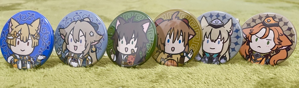 にゃんスタンド缶バッジ(ポストカード付)