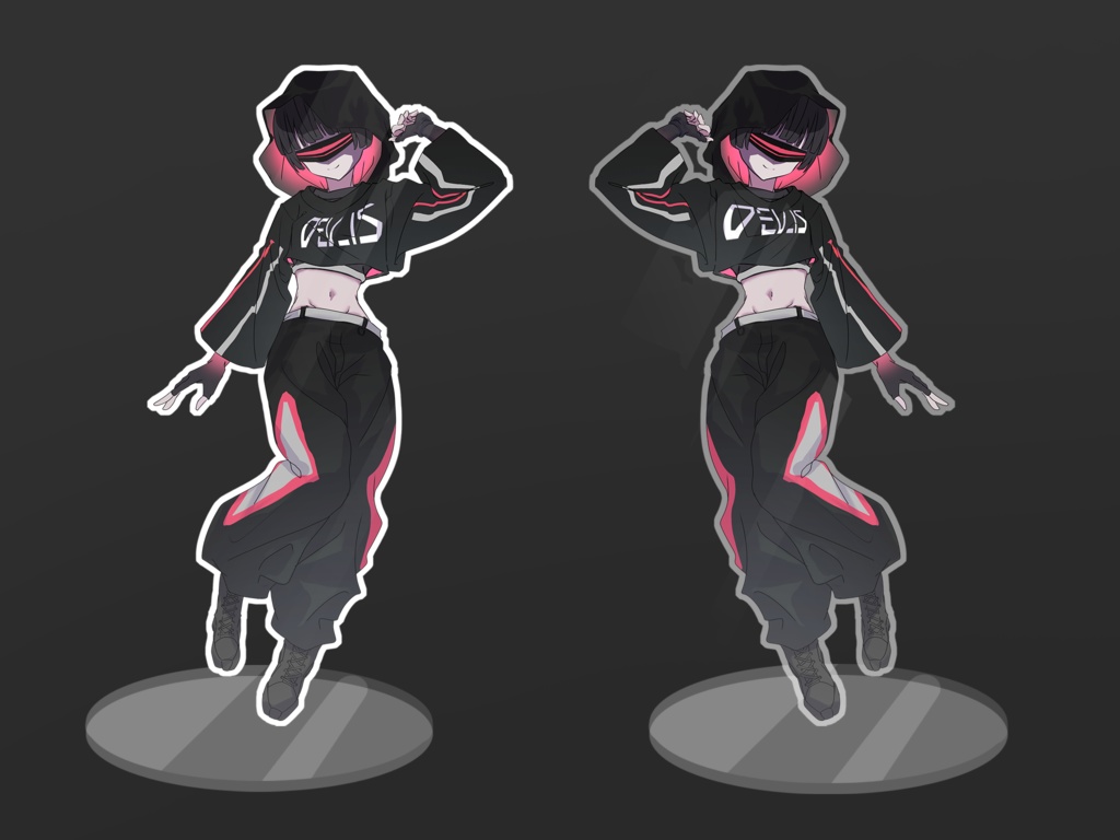 アクリルスタンド / 黒子ちゃん(hololive) ※非公式