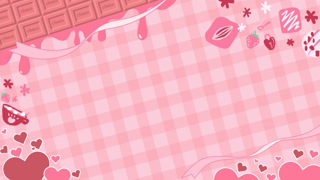 バレンタイン配信素材〈イチゴ〉