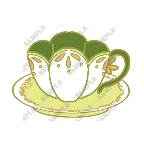 【商用利用OK】お茶会素材(抹茶)