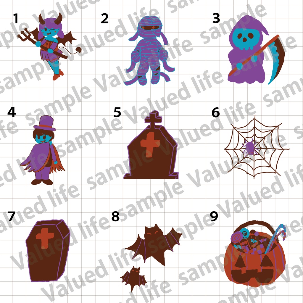 【商用利用OK】ハロウィン素材2