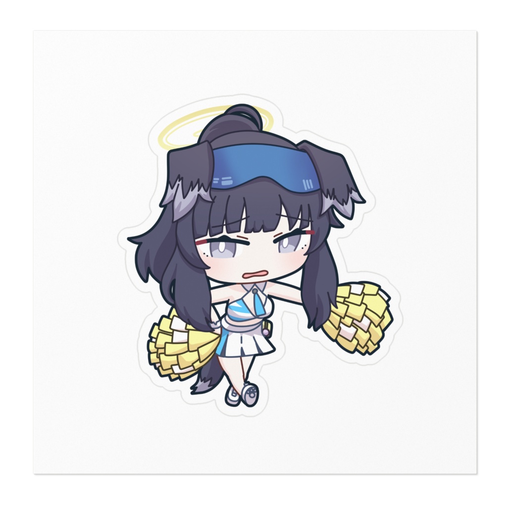 ブルアカステッカー 猫塚ヒビキ(応援団)