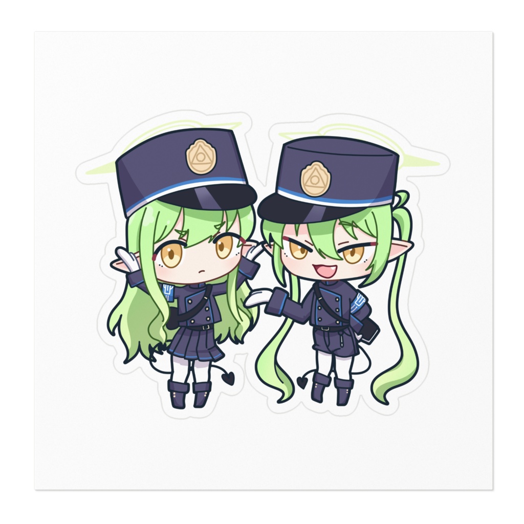 ブルアカステッカー 橘ヒカリ&橘ノゾミ