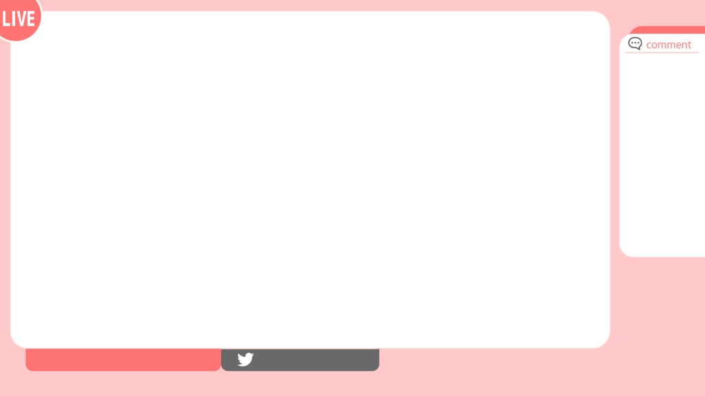 シンプルなゲーム用配信背景【フリー素材】Vtuber/Youtuber